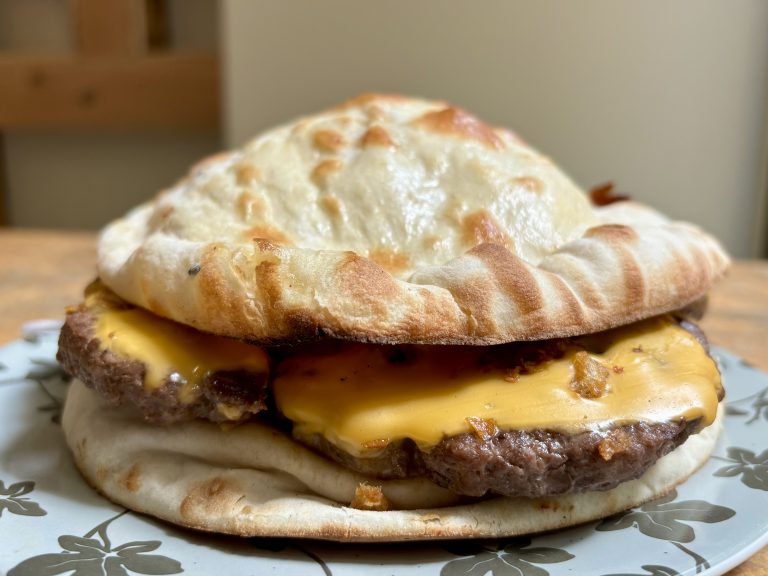 naan burger steak